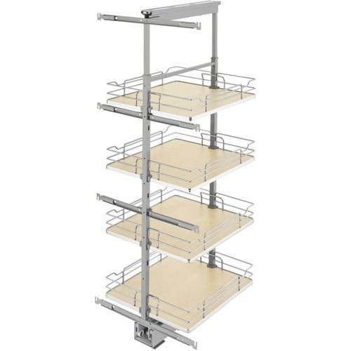 Rev-A-Shelf 5350-19-MP, Pull-Out 4 Basket Wire Organizer with Door ...