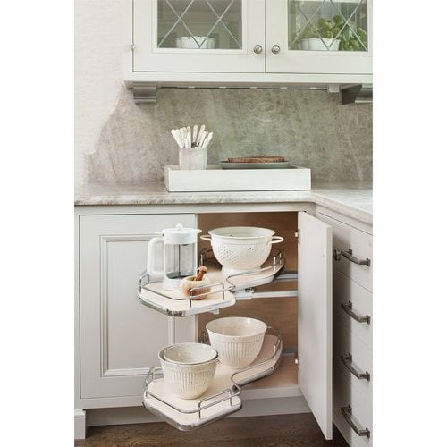 Rev-A-Shelf 5-in W x 5-in H 1-Tier Pull Out Metal Lift Shelf at