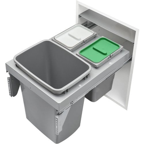 Rev-A-Shelf 35 Quart Single Trash Pull-Out Waste Container with