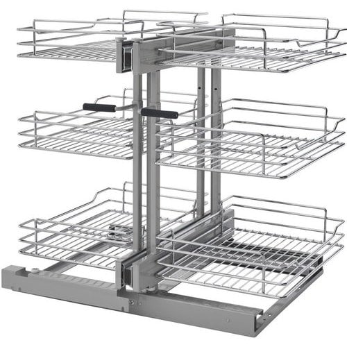 Rev-A-Shelf 5PSP-15-CR Chrome Blind Corner Cabinet Organizer