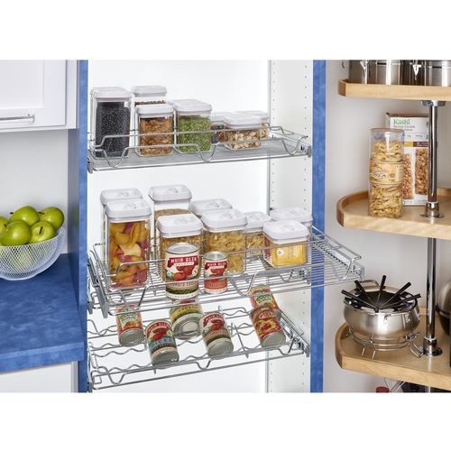 Roll-Out Tray Organizer with Canisters