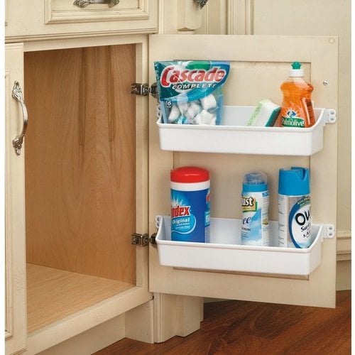 Rev-A-Shelf 19-3/4 Inch Width 2 Shelf Kitchen Cabinet Door Storage