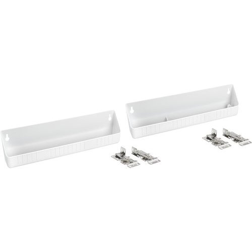 Rev-A-Shelf - Lot De 2 Plateaux Basculants Pour évier - 36,5 Cm, Blanc, Pour Rangement Armoire Cuisine Ou Salle De Bain