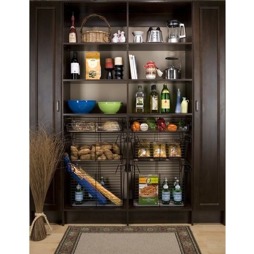 14 Inch Deep Closet or Kitchen Cabinet Heavy-Gauge Wire Baskets w/  Full-Extension Slides by Rev-A-Shelf