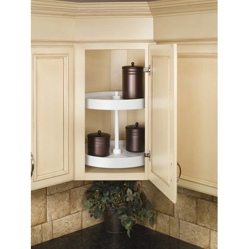 Rev-A-Shelf 32 Full Circle Lazy Susan 2-Shelf Set (White)