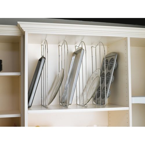 Rev-A-Shelf 12 Inch Height Wire Tray Dividers for Kitchen Cabinets, Steel,  Min. Cabinet Opening: 4 W x 20-1/8 D x 12-1/8 H 597-12-52