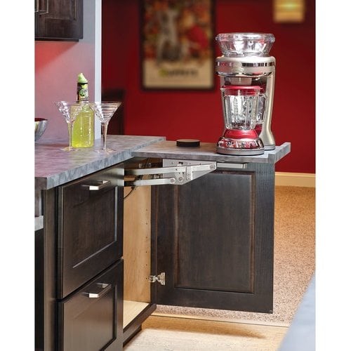 Knape and Vogt 24 in. H x 3 in. W x 13 in. D Steel Appliance Lift Cabinet