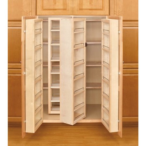 Rev A Shelf 12 W X 2 45 Inch Height Base Cabinet Swing Out Pantry Door Units Min Cabinet Opening 31 1 2 W X 12 1 2 D X 45 3 4 H 4wp18 45 Kit Cabinetparts Com