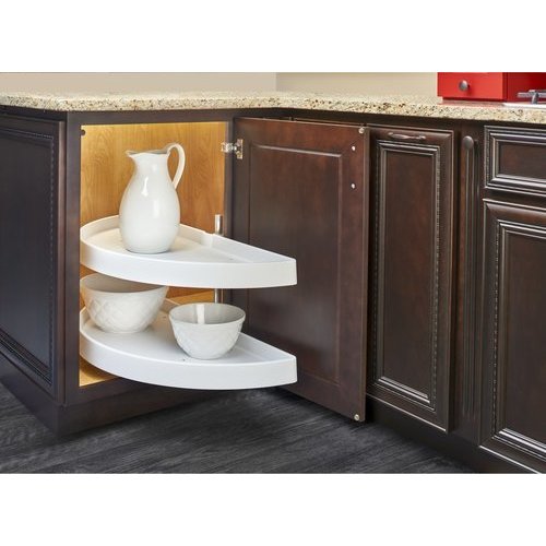 Rev A Shelf 5372 21 Fog L The Cloud 21 Blind Corner Pull Out Double Tier Orion Gray Left Hand