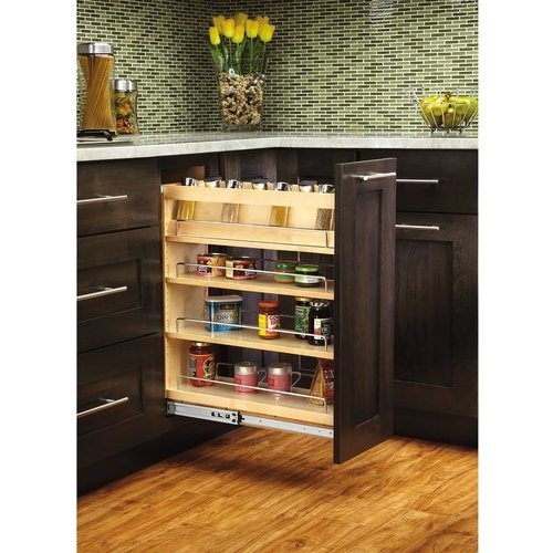 Rev A Shelf Spice Rack For Rv448bc8c, Spice Cabinet Pull Out Organizer