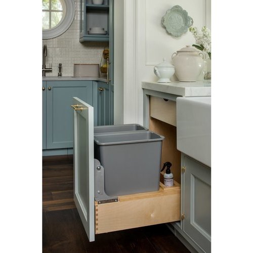 RevAShelf 30 Quart Undermount Double Trash PullOut Waste Container