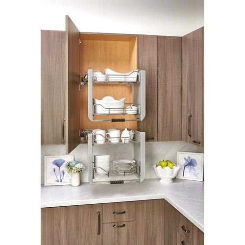 24 Pull Down Shlf Chrome 5pd 24crn, Pull Down Kitchen Cabinet Drawers
