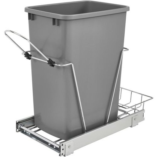 Single Trash Pull Out Waste Container, Under Cabinet Trash Can Rack