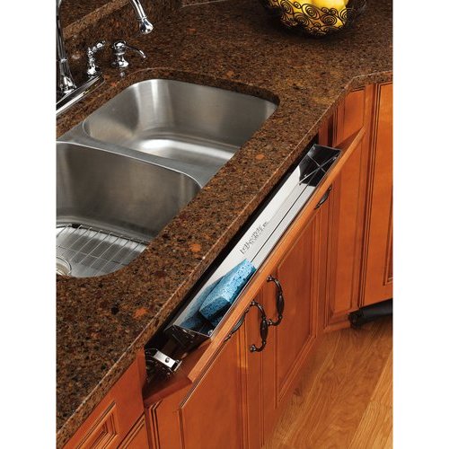 Rev-A-Shelf 25 Stainless Front Tray Sink Base Organizers Silver 6581-25-52