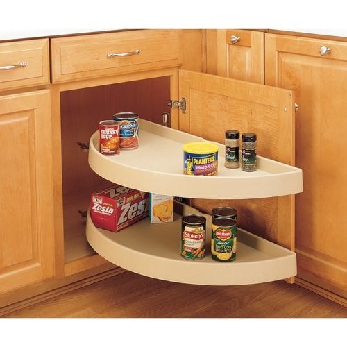 RevAShelf 31 Inch Diameter Half Moon PivotOut 2 Shelf Blind Corner