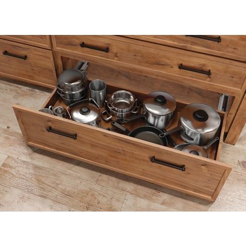 GALANO Layton Dusty Gray Oak 5-Drawer 31.5 in. Wide Chest of