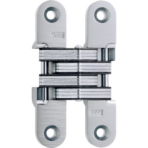 3/4 in. 3 3/4 in. Satin Chrome Invisible Hinge