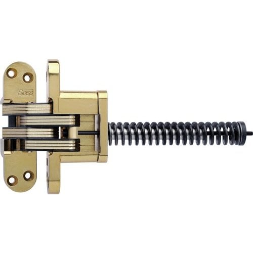 Soss 220ICUS4, 220 Invisible Spring Closer Hinge Satin Brass