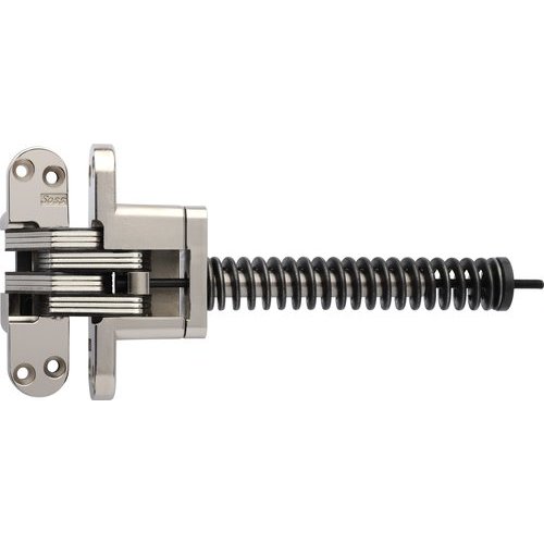 Soss 218ICUS14, 218 Invisible Spring Closer Hinge Bright Nickel