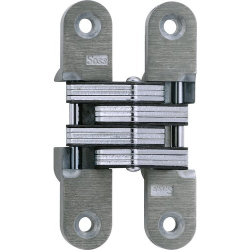 3/4 in. x 3-3/4 in. Satin Nickel Invisible Hinge 3/4 in. x 3-3/4 in. Satin Nickel Invisible Hinge