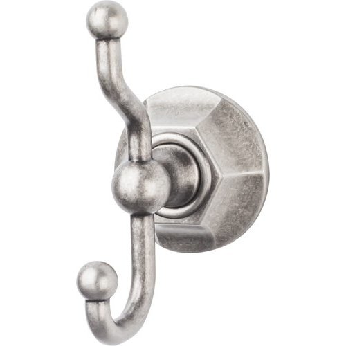 Top Knobs ED2APB, 5 Inch Length Edwardian Double Robe Hook with Hex