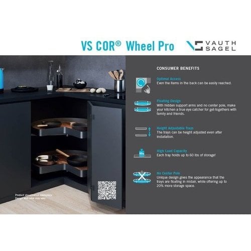 Vauth Sagel 10090008947, VS COR Pro 2-Shelf Kidney Lazy