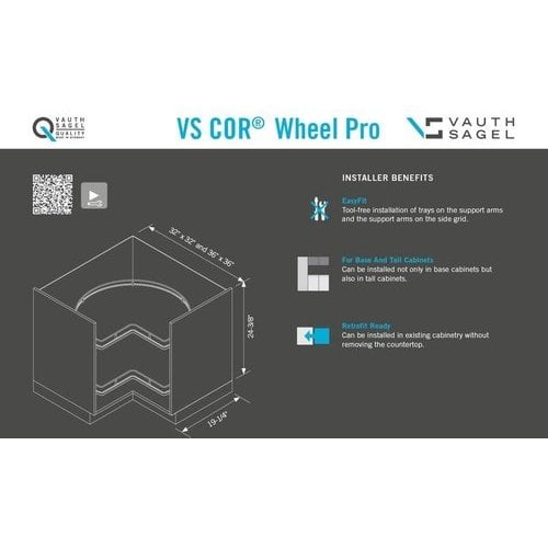 Vauth Sagel 10090008955, VS COR Pro 2-Shelf Kidney Lazy