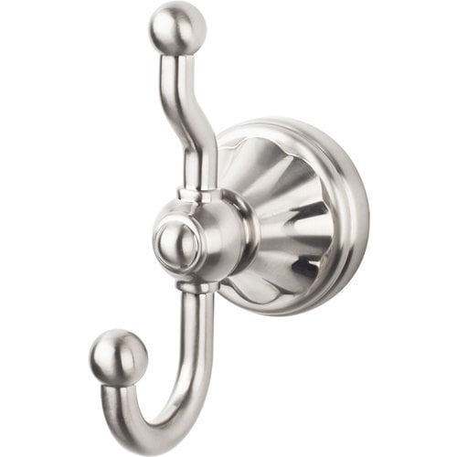 Top Knobs HUD2BSN, 4-3/4 Inch Length Hudson Double Robe Hook, Brushed ...